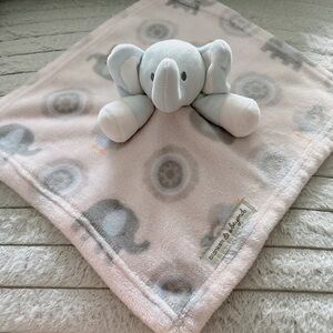 Elephant Plush Security Blanket Lovey